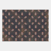 Bloemsuiker schedel Día de los Muertos Inpakpapier Vel (Voorkant 2)