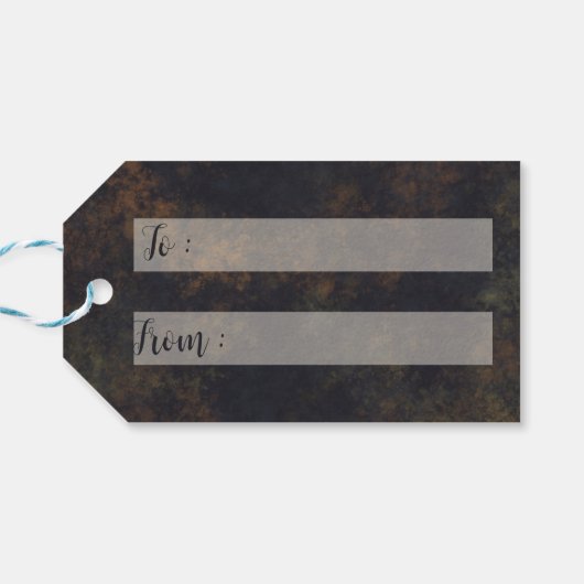 Bloemsuiker schedel zoet 16 Verjaardag Cadeaulabel (Achterkant Horizontaal)