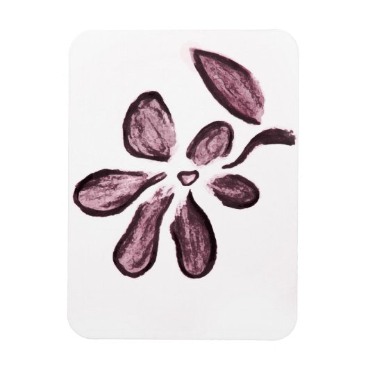Bloemtekening Magneet (Verticaal)