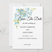 Bloemtuin Bloemen Bewaar De Datum Kaart (Voorkant)