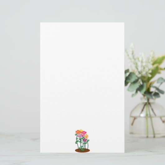 Bloemtuin Briefpapier (Staand voorkant)