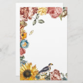 bloemtuin briefpapier (Voorkant / Achterkant)