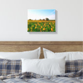 bloemtuin canvas afdruk (Insitu (Slaapkamer))