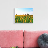bloemtuin canvas afdruk (Insitu (Woonkamer))