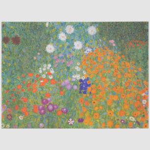 Bloemtuin (door Gustav Klimt) Tissuepapier