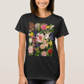  bloemtuin elegant botanisch t-shirt (Voorkant)