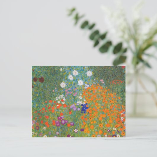 Bloemtuin (Gustav Klimt) Briefkaart (Staand voorkant)