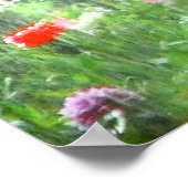 Bloemtuin in het Poster van de Regen (Hoek)