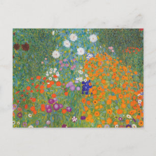 Bloemtuin van Gustav Klimt Briefkaart