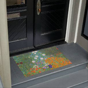 Bloemtuin van Gustav Klimt Deurmat