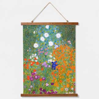 Bloemtuin van Gustav Klimt Floral Hangend Wandkleed