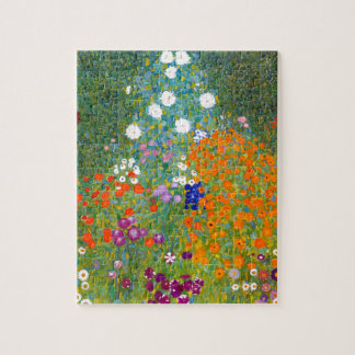 Bloemtuin van Gustav Klimt Floral Legpuzzel