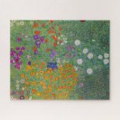 Bloemtuin van Gustav Klimt Legpuzzel (Horizontaal)