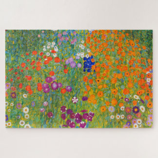 Bloemtuin van Gustav Klimt Legpuzzel