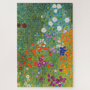 Bloemtuin van Gustav Klimt Legpuzzel