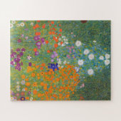 Bloemtuin van Gustav Klimt Legpuzzel (Horizontaal)