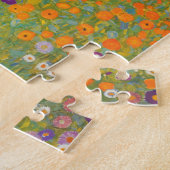 Bloemtuin van Gustav Klimt Legpuzzel (Zijkant)