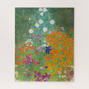 Bloemtuin van Gustav Klimt Legpuzzel