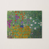 Bloemtuin van Gustav Klimt Legpuzzel (Horizontaal)