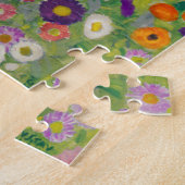 Bloemtuin van Gustav Klimt Legpuzzel (Zijkant)