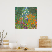 Bloemtuin van Gustav Klimt Poster (Keuken)