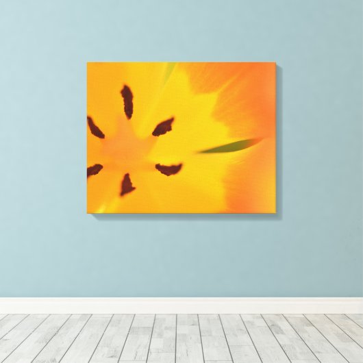 bloemtulp canvas afdruk (Insitu (Houten vloer))