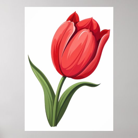 bloemtulp poster (Voorkant)