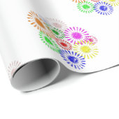 Bloemuitbarsting in distress cadeaupapier (Rol Hoek)
