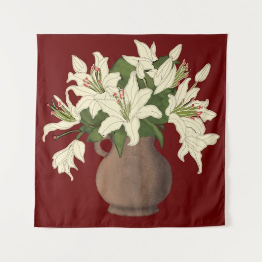 Bloemvaas Wandkleed (Voorkant)