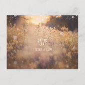 Bloemveld Landelijke Land Zonsondergang Schemering Uitnodiging Briefkaart (Voorkant)