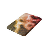 Bloemventilator zwart en wit, badmat (Gekanteld)