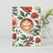 Bloemverjaardag brunch uitnodiging (Staand voorkant)