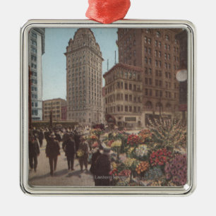 Bloemverkopers, Kearny & Market Streets Metalen Ornament