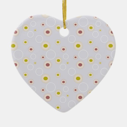 Bloemversiering Keramisch Ornament (Voorkant)