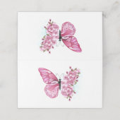 Bloemvink met roze Sakura (Buitenkant ongevouwen)