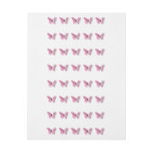 Bloemvink met roze Sakura Adreslabel Wikkel (Vel)