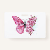 Bloemvink met roze Sakura Badge (Voorkant)