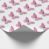 Bloemvink met roze Sakura Cadeaupapier (Hoek)