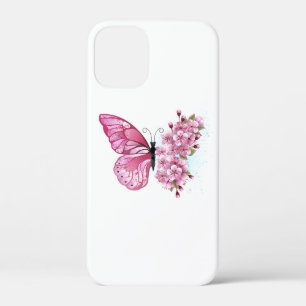 Bloemvink met roze Sakura iPhone 12 Mini Hoesje