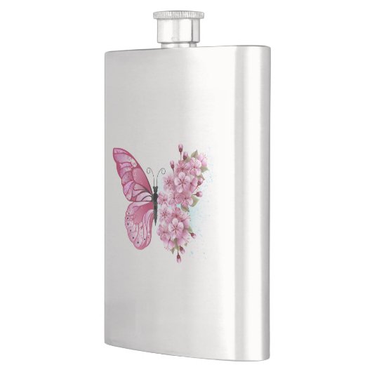 Bloemvink met roze Sakura Flacon (Links)