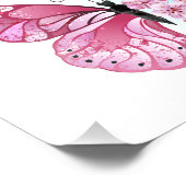 Bloemvink met roze Sakura Foto Afdruk (Hoek)