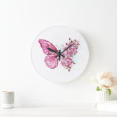 Bloemvink met roze Sakura Grote Klok (Huis)