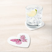 Bloemvink met roze Sakura Kartonnen Onderzetters (Insitu)