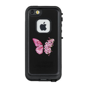 Bloemvink met roze Sakura LifeProof FRÄ’ iPhone SE/5/5s Hoesje