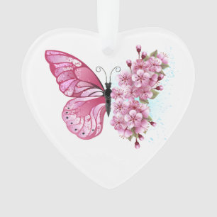 Bloemvink met roze Sakura Ornament