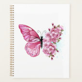Bloemvink met roze Sakura Planner (Voorkant)