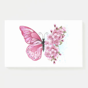 Bloemvink met roze Sakura Post-it® Notes