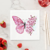 Bloemvink met roze Sakura Servet (Insitu)