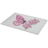 Bloemvink met roze Sakura Snijplank (Hoek)