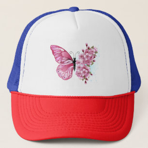 Bloemvink met roze Sakura Trucker Pet